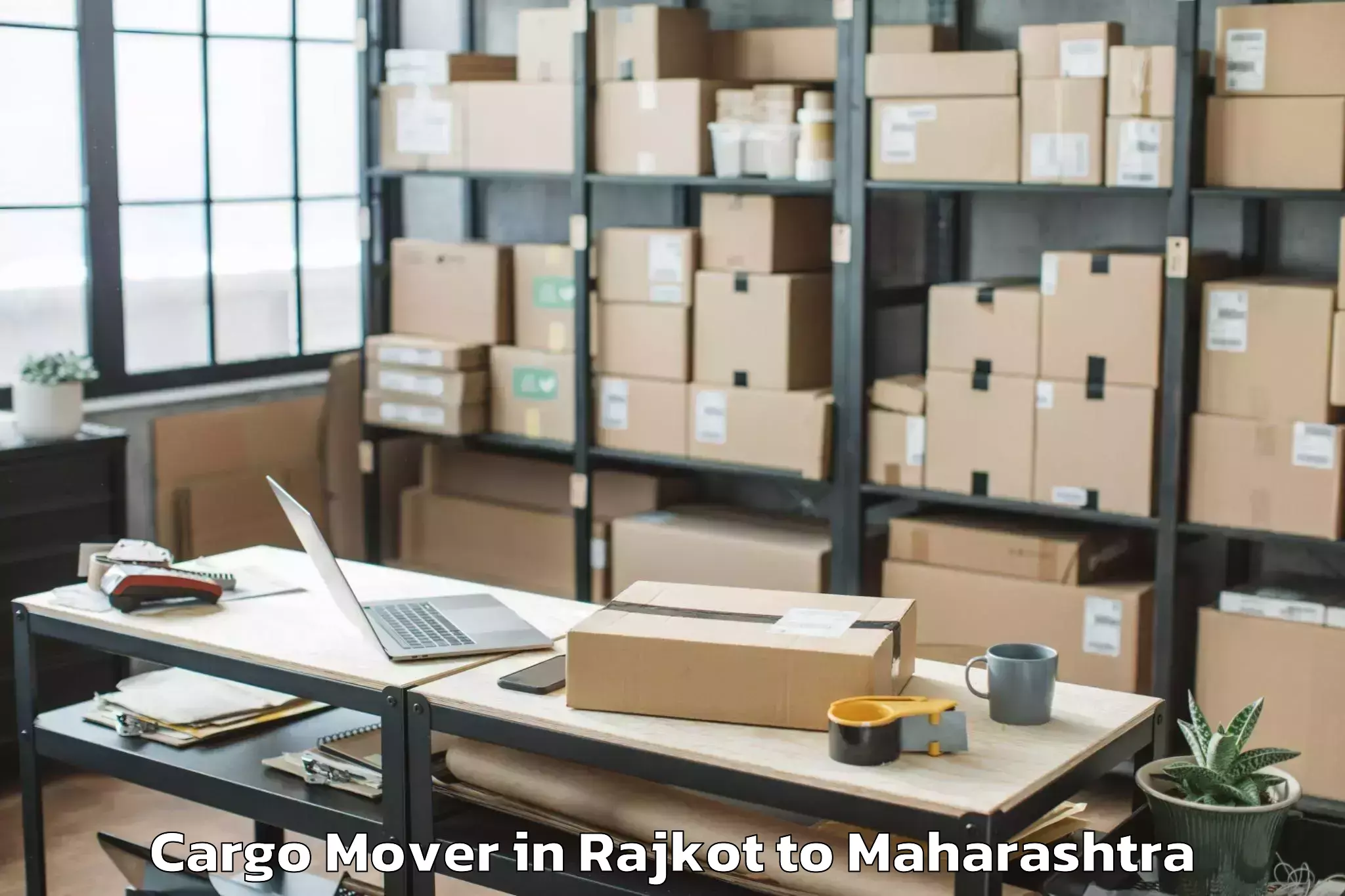 Top Rajkot to Narkhed Cargo Mover Available